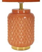 Lampe de table Carrée Orange - 28x44 cm