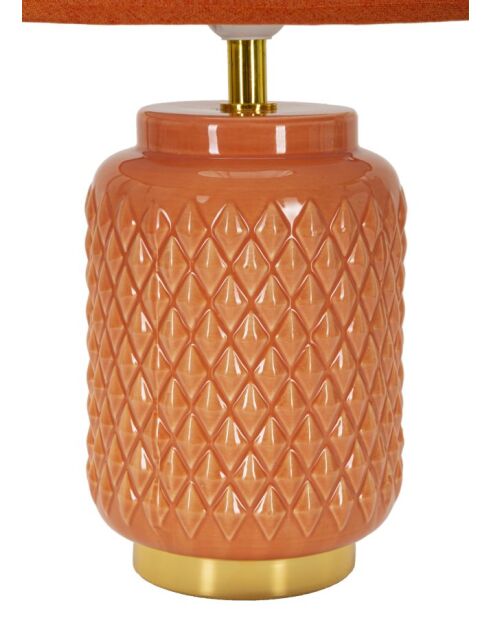 Lampe de table Carrée Orange - 28x44 cm