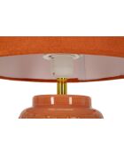 Lampe de table Carrée Orange - 28x44 cm