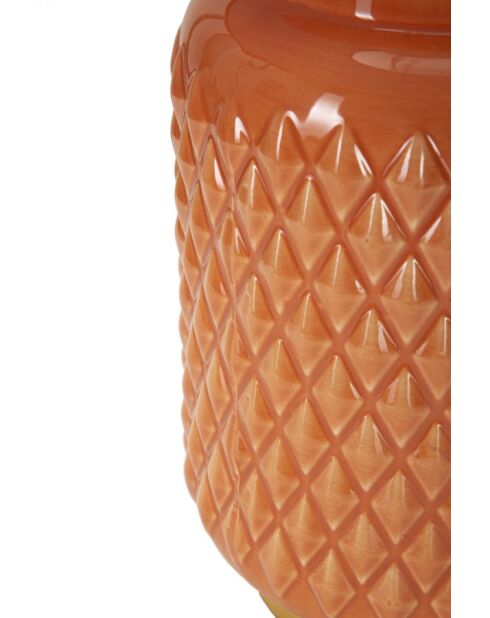 Lampe de table Carrée Orange - 28x44 cm