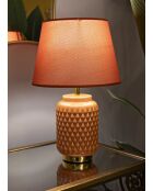 Lampe de table Carrée Orange - 28x44 cm