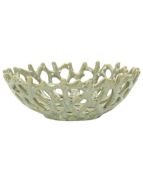 Coupelle Corail verte - 35x13 cm