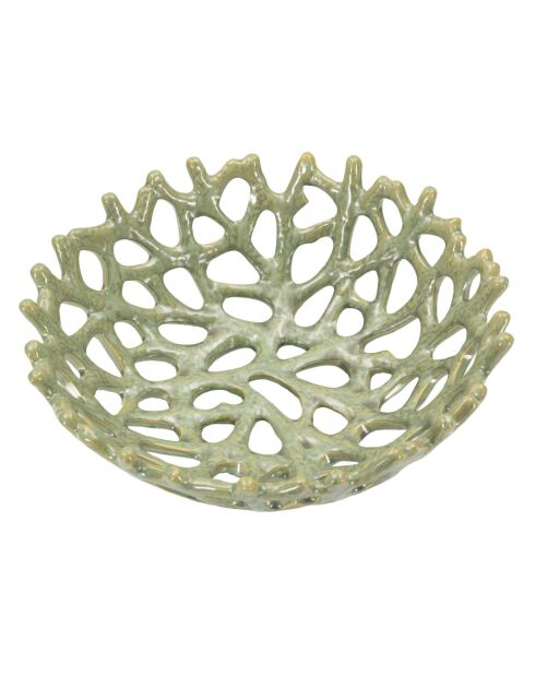 Coupelle Corail verte - 35x13 cm