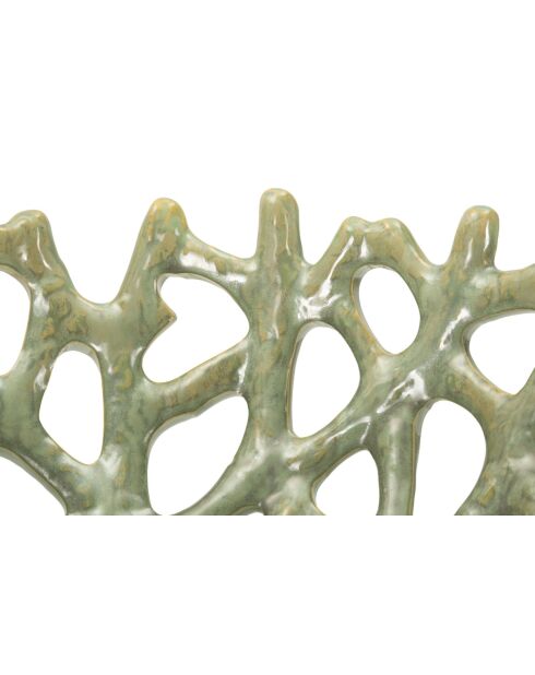 Coupelle Corail verte - 35x13 cm