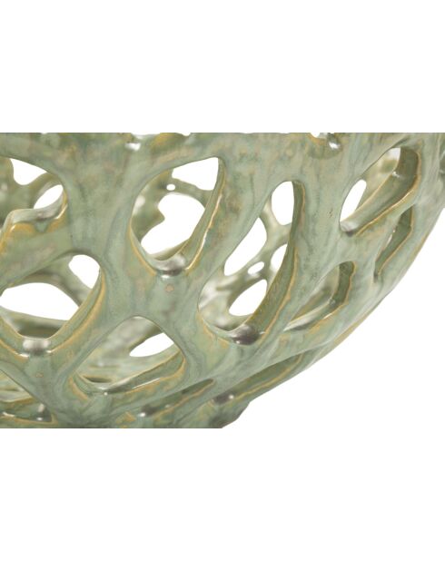 Coupelle Corail verte - 35x13 cm