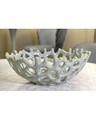 Coupelle Corail verte - 35x13 cm