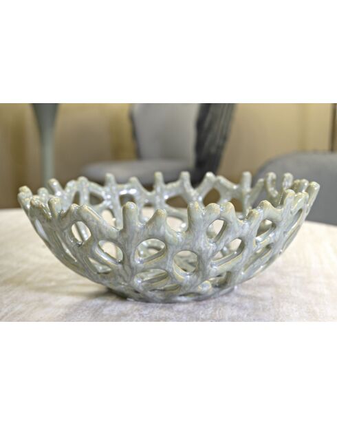 Coupelle Corail verte - 35x13 cm