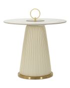 Table basse Nova crème - 60x54 cm