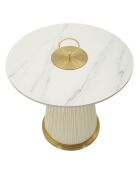 Table basse Nova crème - 60x54 cm