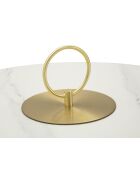 Table basse Nova crème - 60x54 cm