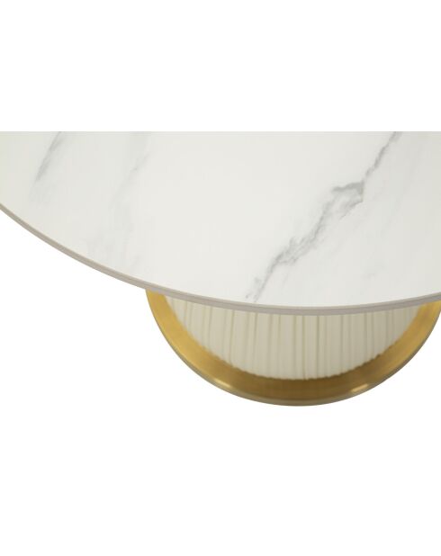 Table basse Nova crème - 60x54 cm