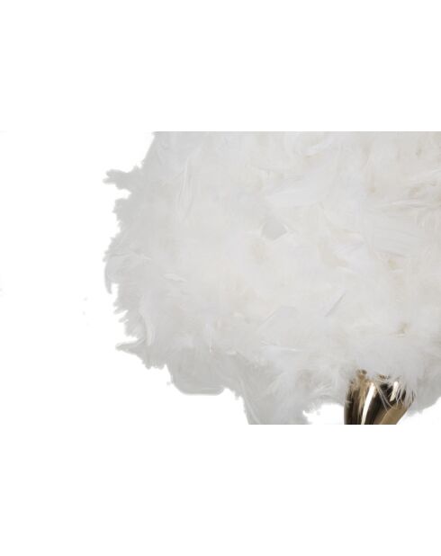 Lampe de table blanche doré/blanc - 25x47 cm