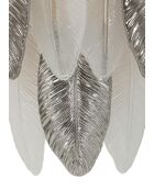 Applique Murale Feuilletée grise - 24x15x29 cm