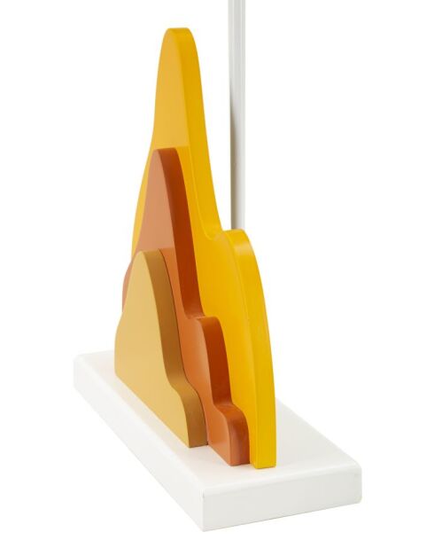 Lampe de table orange - 30x57 cm