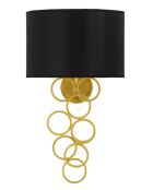 Applique Murale Rich doré/noir - 30x20x50 cm