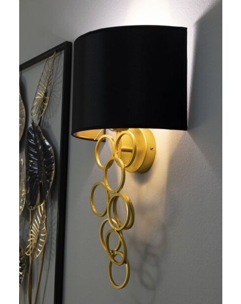 Applique Murale Rich doré/noir - 30x20x50 cm