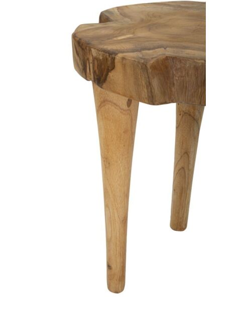 Krukje Kursi bruin teakhout - 35x45 cm