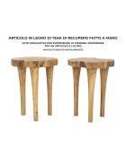 Krukje Kursi bruin teakhout - 35x45 cm