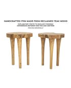 Krukje Kursi bruin teakhout - 35x45 cm