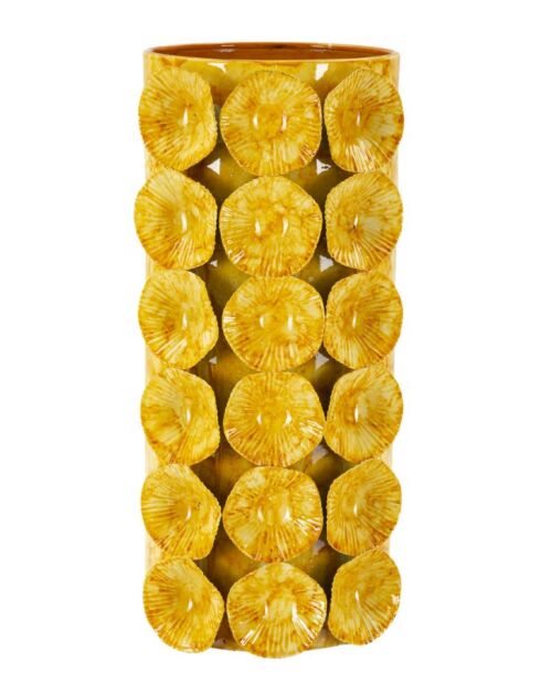 Vase Drop jaune - 16x15x33 cm