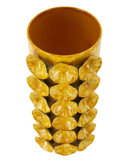 Vase Drop jaune - 16x15x33 cm