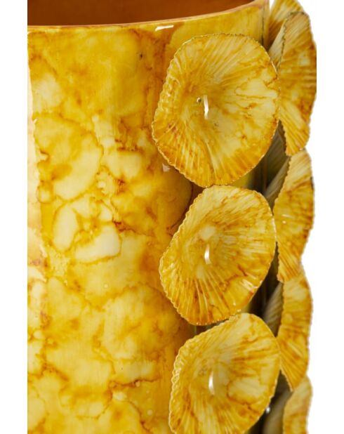 Vase Drop jaune - 16x15x33 cm
