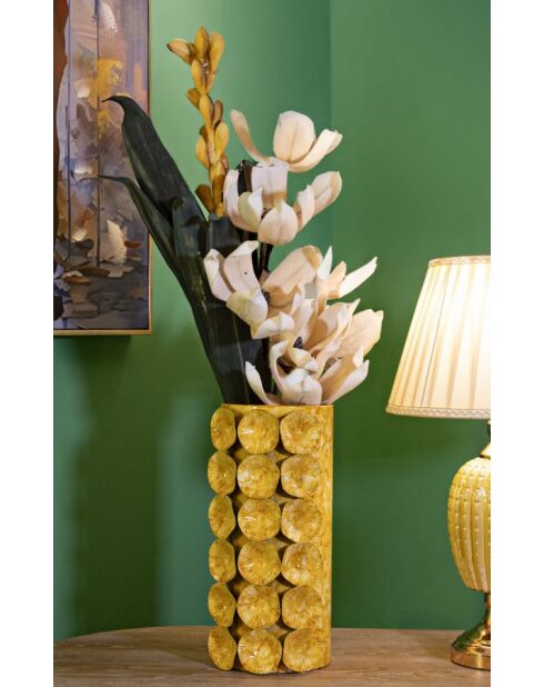 Vase Drop jaune - 16x15x33 cm
