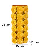 Jarrón Yellow Drop - 16x15x33 cm