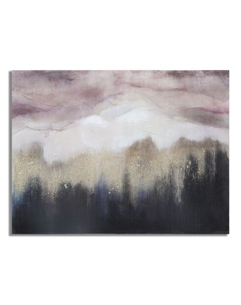 Peinture murale Rose Montagne - 80x2,7x60 cm