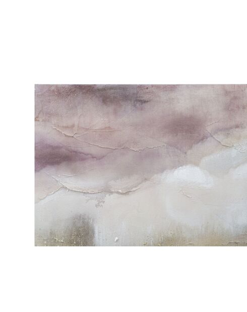 Peinture murale Rose Montagne - 80x2,7x60 cm