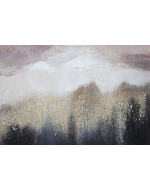 Peinture murale Rose Montagne - 80x2,7x60 cm