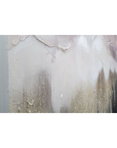 Peinture murale Rose Montagne - 80x2,7x60 cm