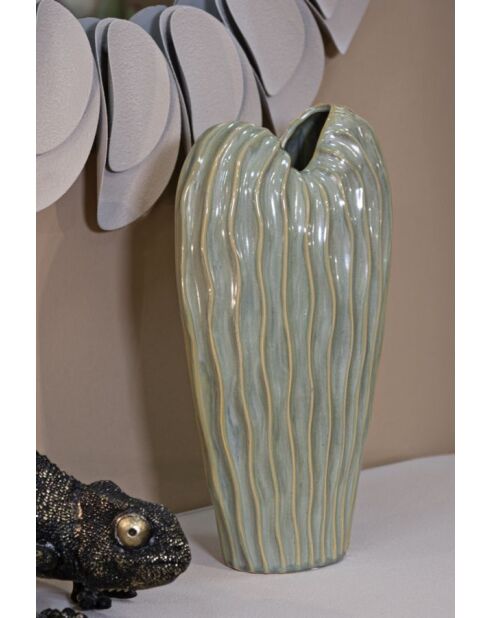 Vase Venise vert - 22x10x39 cm