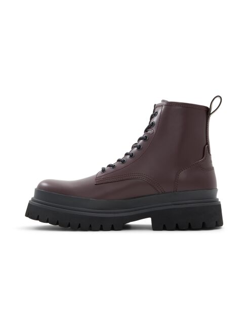 Boots en Cuir Amir Bordeaux