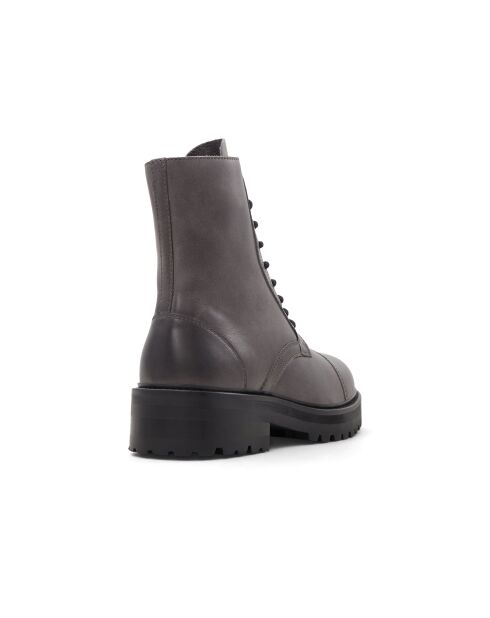 Boots en Cuir Alan gris foncé