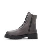 Boots en Cuir Alan gris foncé