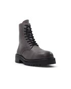 Boots en Cuir Alan gris foncé