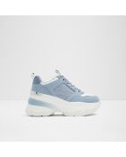 Baskets Corinne bleu moyen