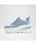 Baskets Corinne bleu moyen