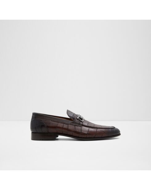 Mocassins en Cuir Axel brun foncé