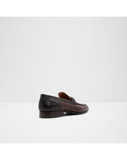 Mocassins en Cuir Axel brun foncé