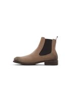 Boots en Velours de Cuir Ahmed beiges