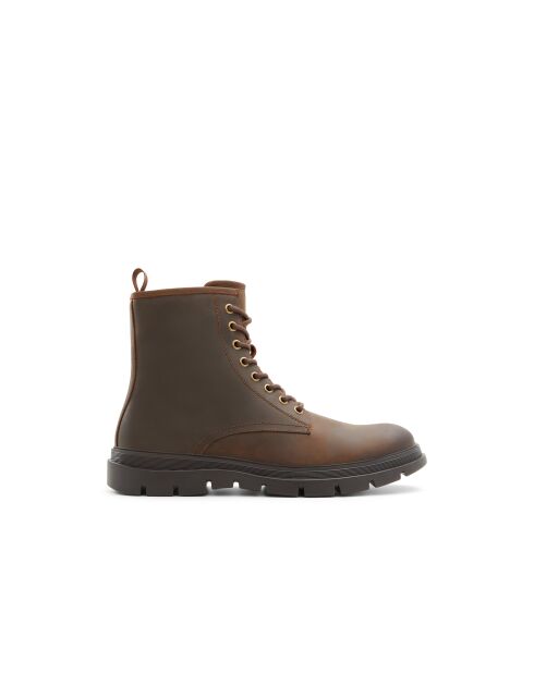 Boots en Cuir David brunes