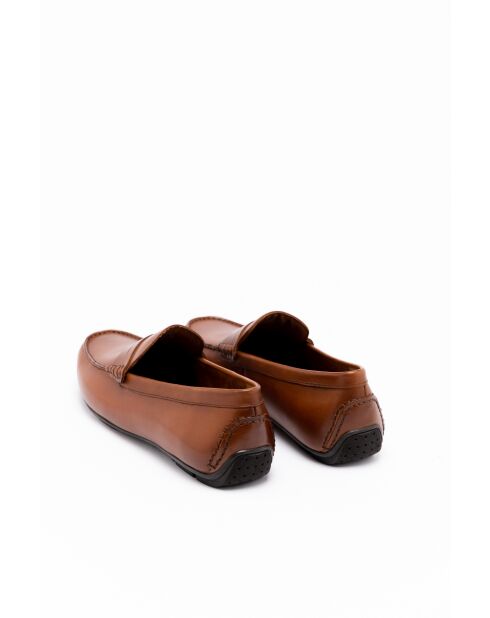 Mocassins en cuir Casimir brun Clair