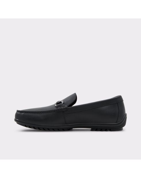 Mocassins en cuir Brian noirs