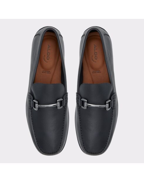 Mocassins en cuir Brian noirs