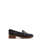 Mocassins en cuir Christelle noirs