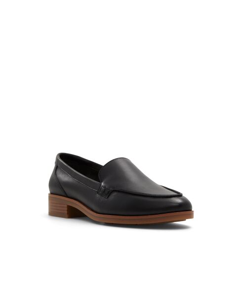 Mocassins en cuir Christelle noirs