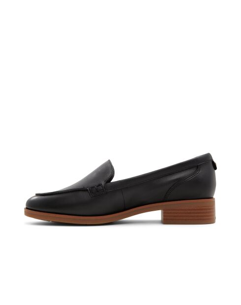 Mocassins en cuir Christelle noirs