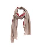 Bufanda Toi taupe en mezcla de lana - 75x200 cm